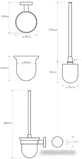 Ершик для унитаза Bemeta Omega 104113017 – фото товара