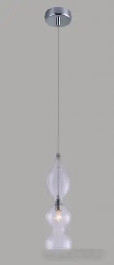 Подвесная люстра Crystal Lux Iris SP1 B Transparent – фото товара