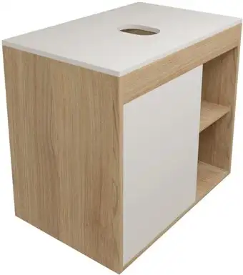 Teymi Тумба под умывальник Nura 70 T60528 (дуб эврика/белый матовый) – изображение в каталоге