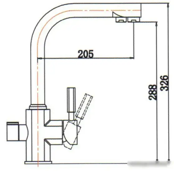 Смеситель Kaiser Decor (никель) [40144-5 N] - фото товара