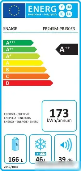 Холодильник Snaige FR24SM-PRJ30E3 - фото товара