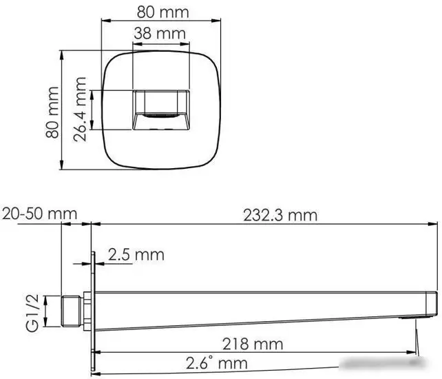 Излив Wasserkraft A315 - фото товара