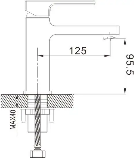 Смеситель Rose R1001T-1 - фото товара