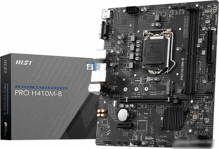 Материнская плата MSI PRO H410M-B – фото товара