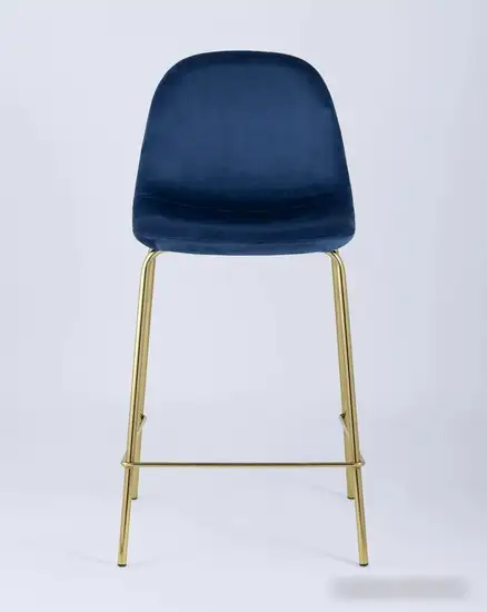 Стул Stool Group Валенсия SN полубарный OS-001CB HLR-64 (велюр синий/ножки золото) – фото товара