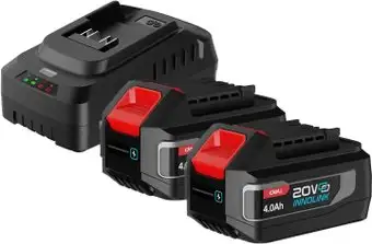 Аккумулятор с зарядным устройством Deli EDE-CM20A4E (20В/2x4 Ah + 20В) – изображение в каталоге