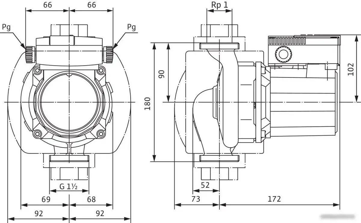 Циркуляционный насос Wilo TOP-S 50/7 2-SPEEDS (1~230 V, PN 6/10) - фото товара