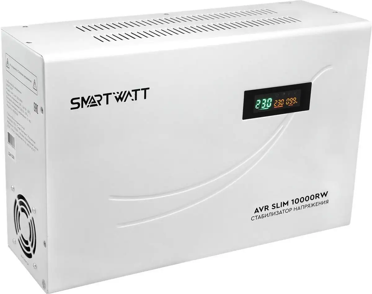 Стабилизатор напряжения SmartWatt AVR SLIM 10000RW – фото товара