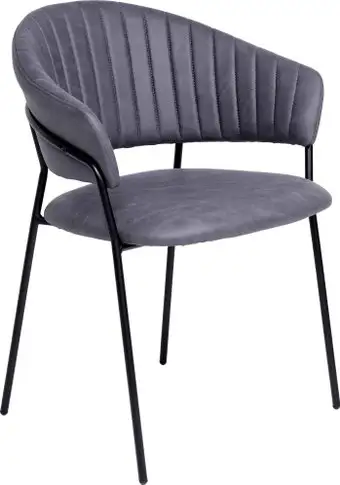 Стул с подлокотниками Алвест AV 433 (графитовая замша Kiprus 13/черный) – изображение в каталоге