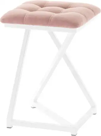 Табурет AMC Comfort 9.6.7 (ткань, розовый/белый) – изображение в каталоге