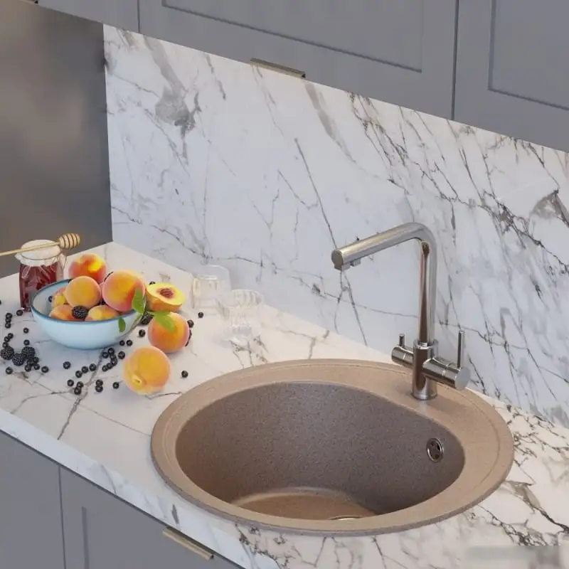 Кухонная мойка Mixline ML-GM11 551819 (песочный) - фото товара