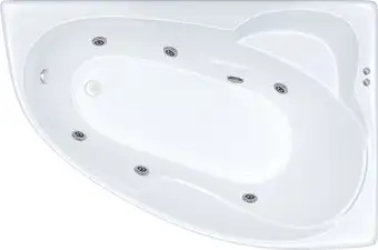 Ванна Triton Николь 160x100 L Базовая Flat (с гидромассажем)