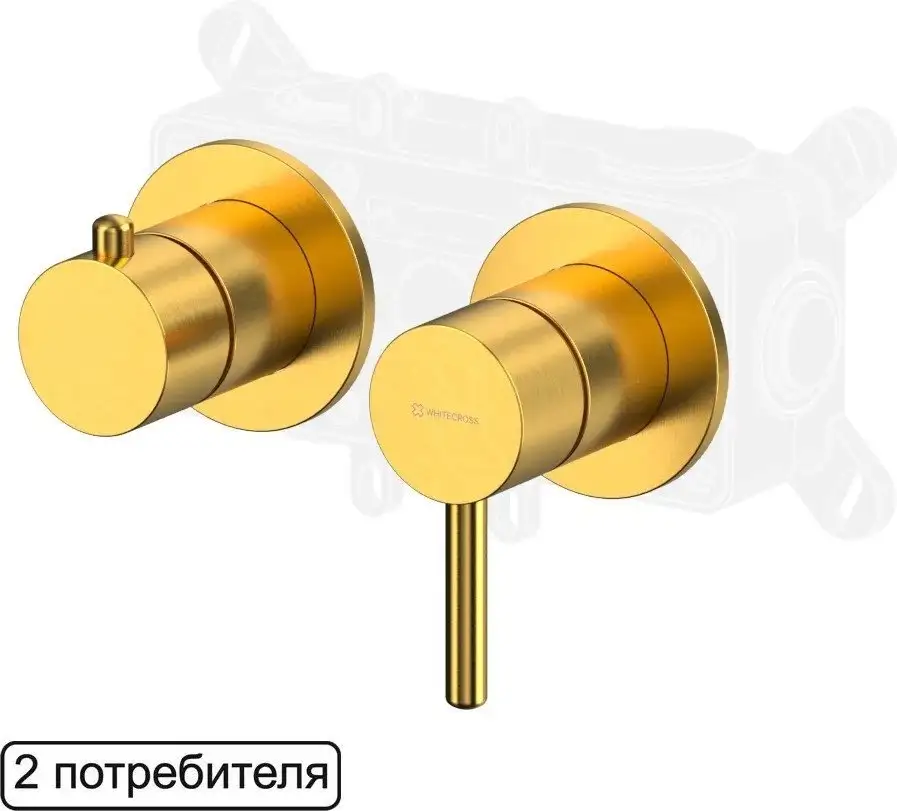 Смеситель Whitecross Y1242GLB (брашированное золото) - фото товара