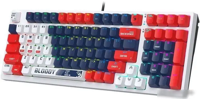 Клавиатура A4Tech Bloody S98 Sports Navy (Bloody BLMS Red) – фото товара