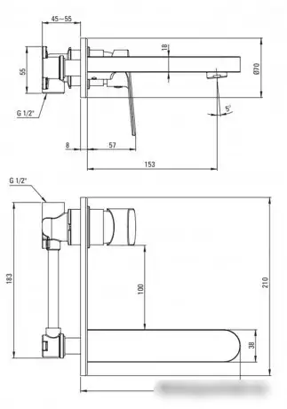 Смеситель Deante Alpinia BGA_Z54L - фото товара