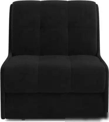 Кресло-кровать Мебель-АРС Барон №2 НПБ (велюр, черный НВ-178/17)