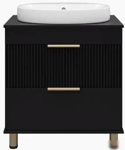 Brevita Тумба под умывальник Enfida 70 ENF-06070-0242Я (черный матовый) – фото товара