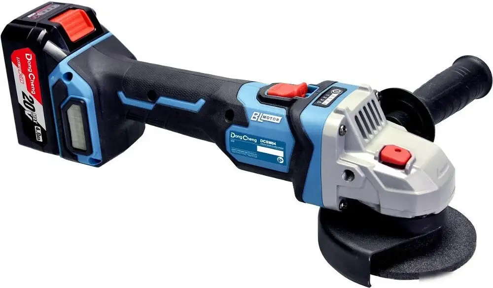 Угловая шлифмашина DongCheng DCSM04-125 Type EM (с 2-мя АКБ, кейс) – фото товара