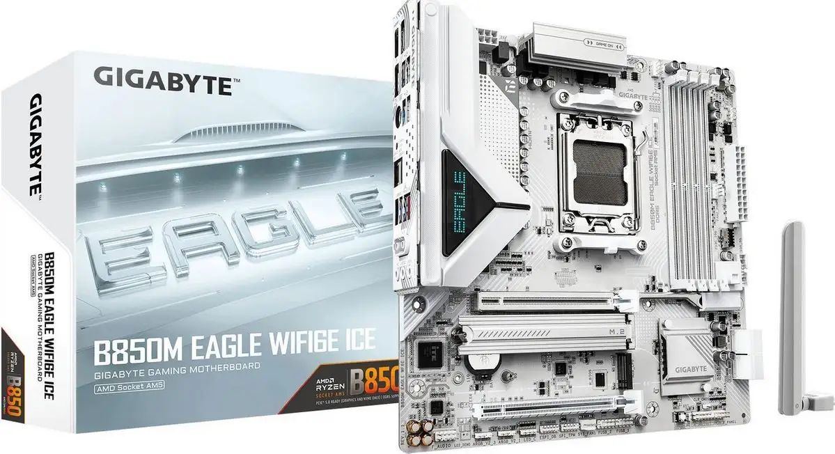 Материнская плата Gigabyte B850M Eagle WiFi6E Ice (rev. 1.1) – фото товара
