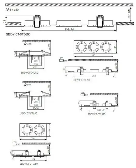 Точечный светильник Kanlux SEIDY CT-DTO50-B [18288] – фото товара