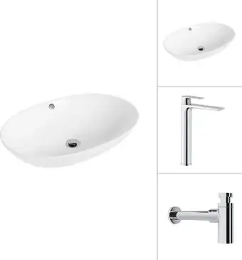 Умывальник Lauter 21709 + Reef 21CK8678C с сифоном 21635CH (хром) - изображение в каталоге