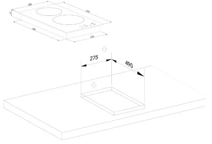 Варочная панель Weissgauff HV 32 BA - фото товара