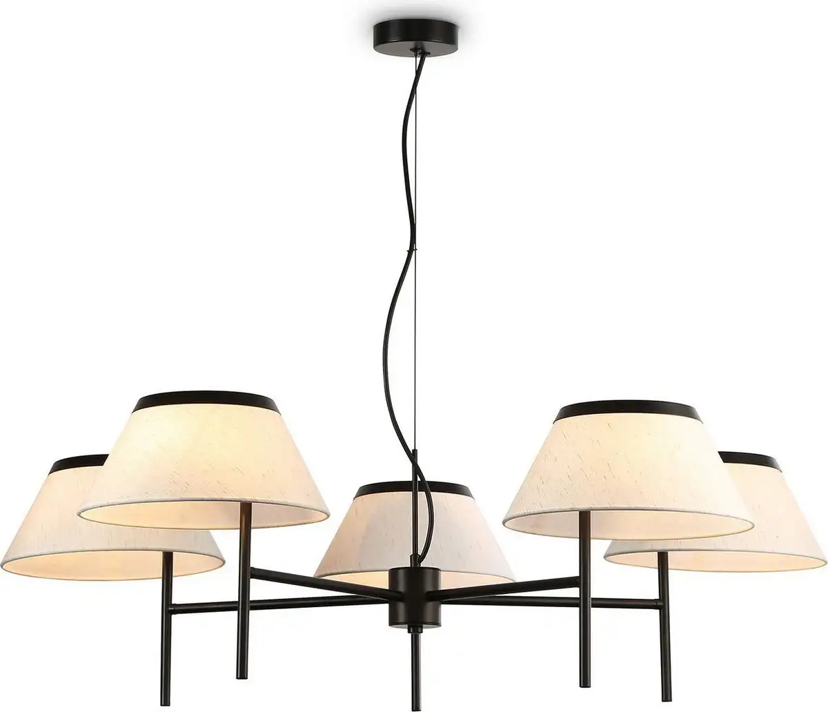 Подвесная люстра Ambrella LH72453/5 BK/WH (черный/белый) – фото товара