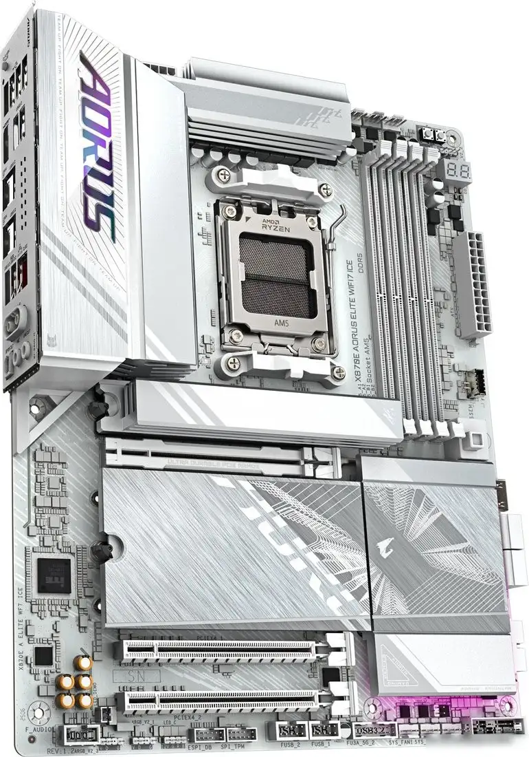 Материнская плата Gigabyte X870E Aorus Elite WiFi7 Ice – фото товара