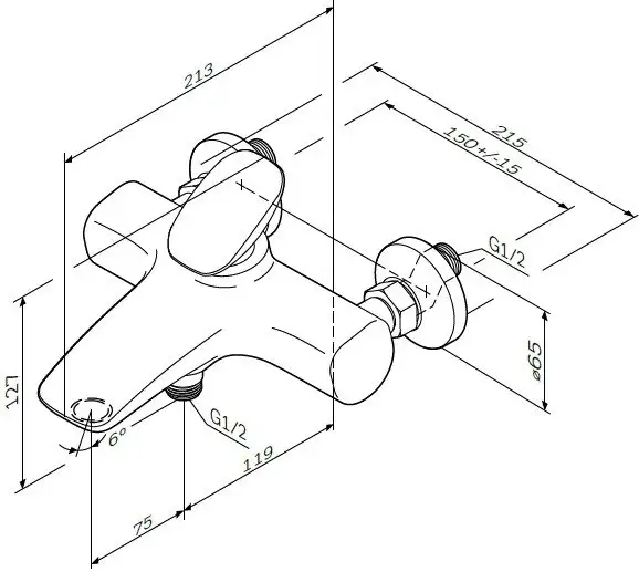 Смеситель AM.PM Spirit 2.0 F70A10000 - фото товара
