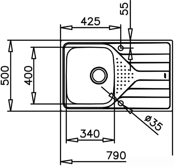 Кухонная мойка TEKA Universe 45 T-XP 1B 1D POLISHED - фото товара