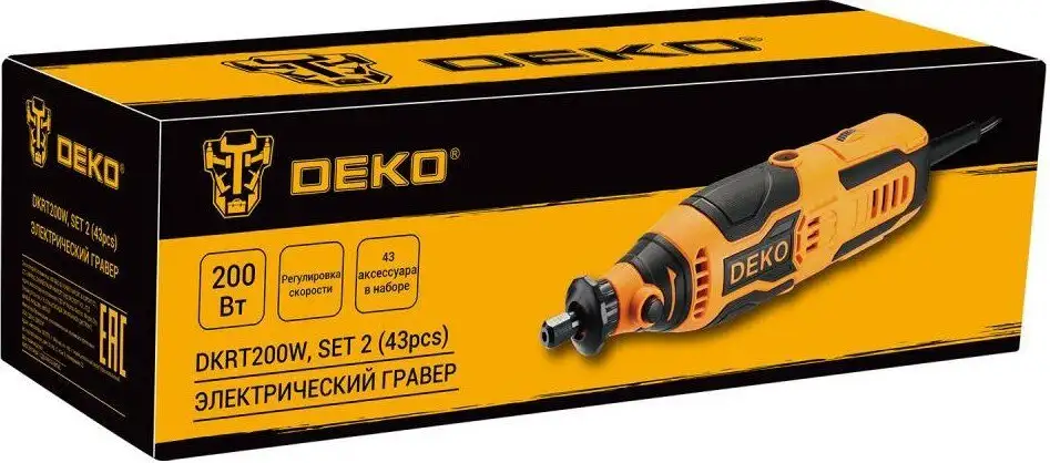 Гравер Deko DKRT200W 085-1322 (оснастка) – фото товара