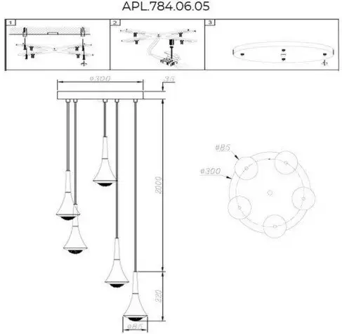 Подвесная люстра Aployt APL.784.06.05 – фото товара