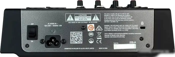 Микшерный пульт Allen & Heath ZED-6 – фото товара