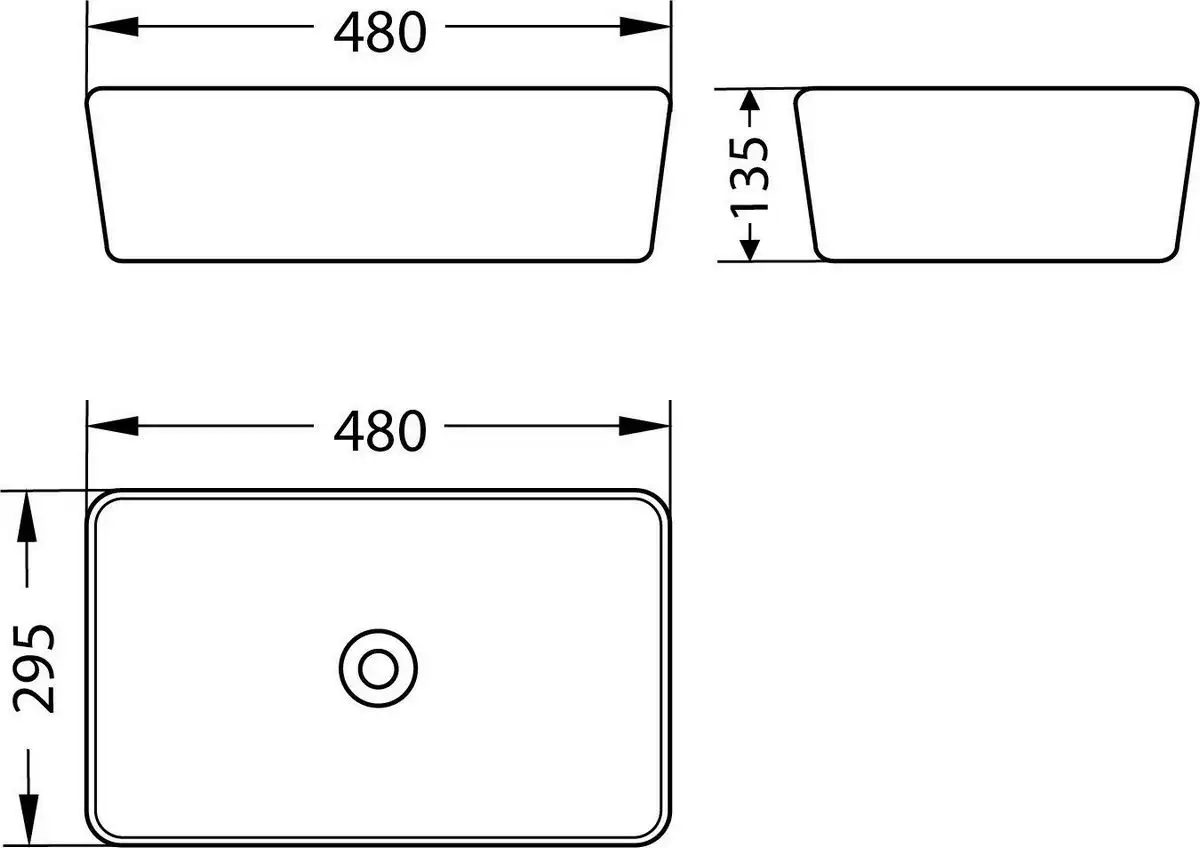 Умывальник Lauter 21674A + Cascade 21СК0655C с сифоном 21635CH (хром) - фото товара