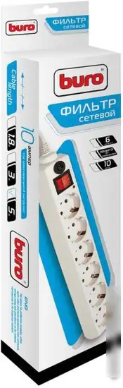 Сетевой фильтр Buro 600SH-5-W – фото товара