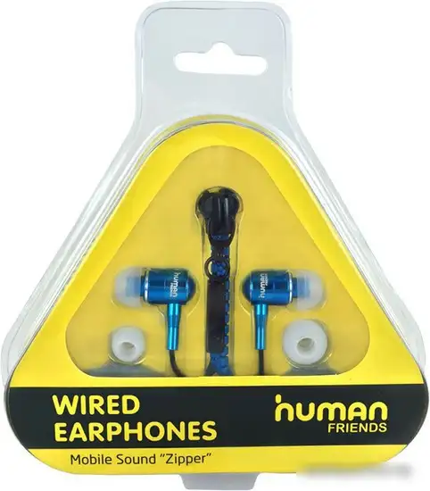 Наушники CBR Human Friends Zipper Blue – фото товара