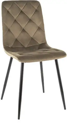Стул Signal Jerry Velvet (bluvel 77 оливковый/черный) – изображение в каталоге