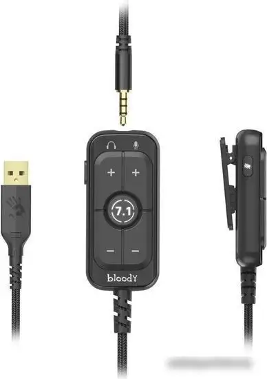 Наушники A4Tech Bloody M590i (черный/желтый) – фото товара