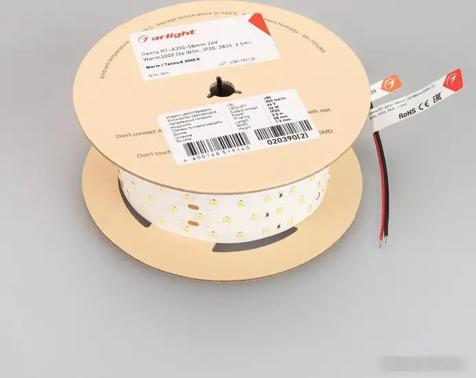 Светодиодная лента Arlight RT-A350-58mm 24V Warm3000 020390(2) – фото товара
