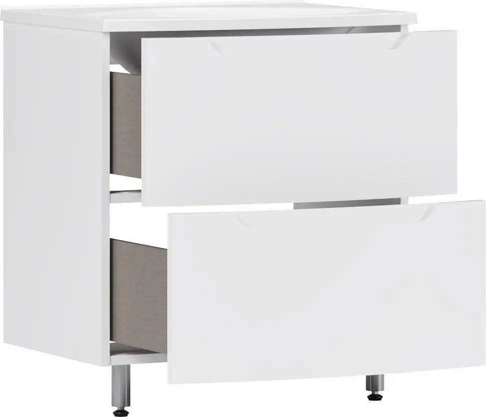 Belux Тумба под умывальник Ганновер Н 60-02 (1, белый глянец) – фото товара