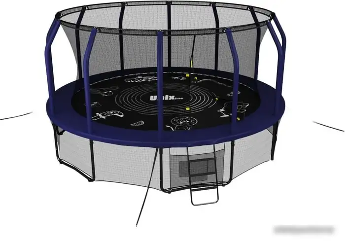 Батут Unix Line Supreme Game 14ft (синий) – фото товара