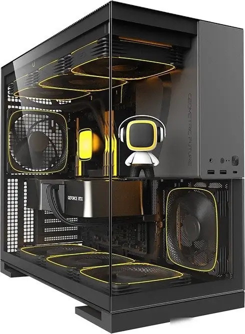 Корпус Geometric Future Model 5 5FAN (черный/серый) – фото товара