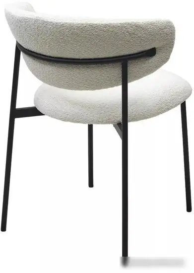 Стул M-City Seattle-V 461MC05519 (светло-серый BM-4 велюр/белый) – фото товара