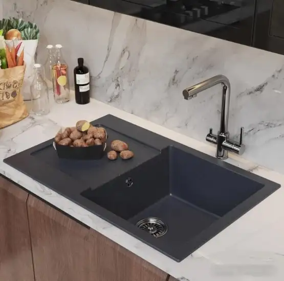 Кухонная мойка Mixline ML-GM31 552196 (антрацит) - фото товара