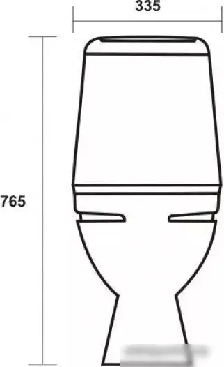 Унитаз Sanita Идеал WC.CC/Ideal/2-DM/WHT.G/S1 - фото товара