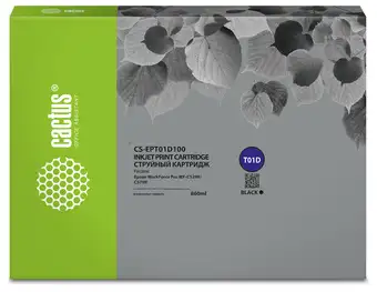 Картридж CACTUS CS-EPT01D100 (аналог Epson T01D1) – изображение в каталоге
