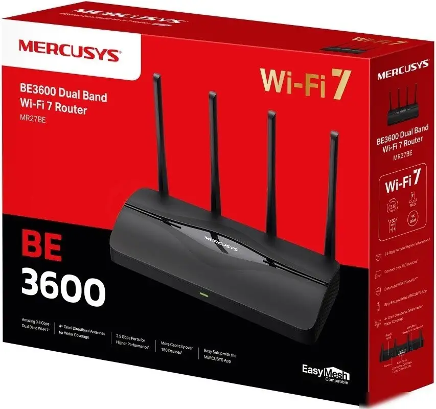 Wi-Fi роутер Mercusys MR27BE – фото товара