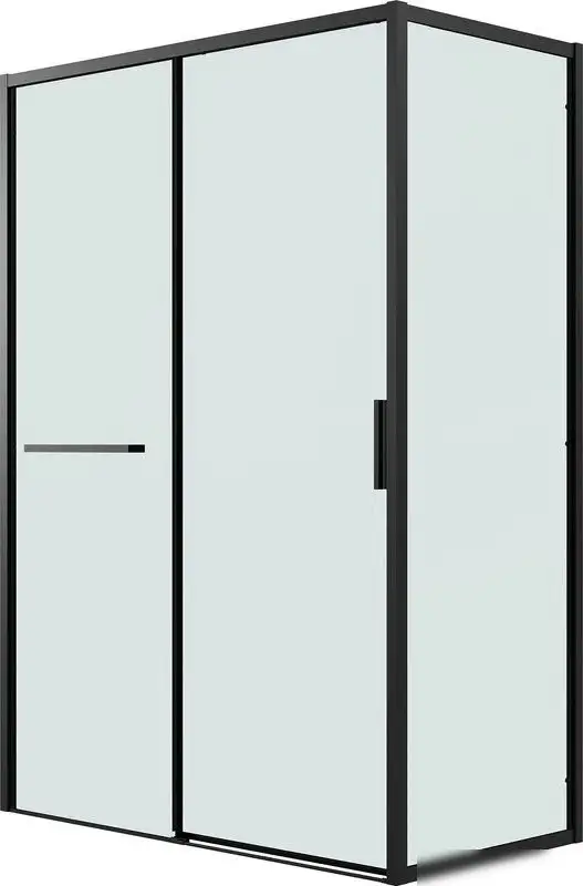 Душевая стенка Grossman Style 80x195 200.K33.05.80.21.00 (черный матовый, стекло прозрачное) - фото товара