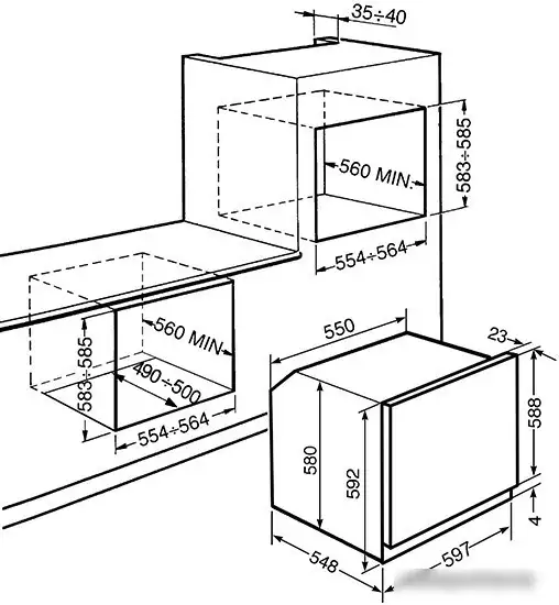 Электрический духовой шкаф Smeg SF6905X1 - фото товара