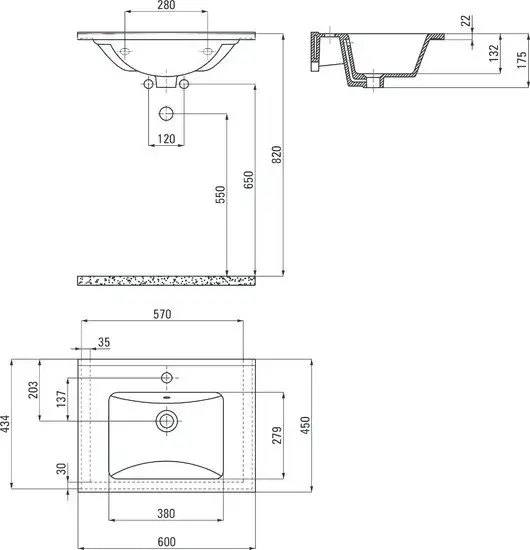 Умывальник Deante Floks CDI 6U6M - фото товара